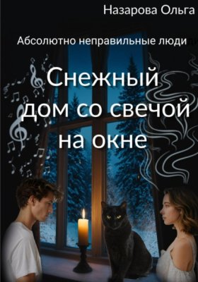 Обложка книги „Снежный дом со свечой на окне“