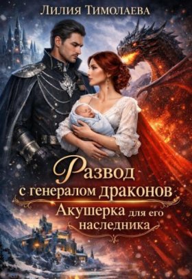 Обложка книги „Развод с генералом драконов. Акушерка для его наследника“