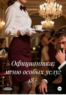 Обложка книги „Официантка: меню особых услуг 18+“