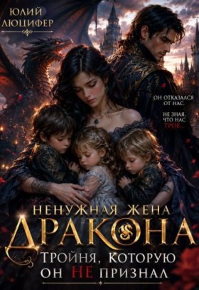 Обложка книги „Ненужная жена дракона. Тройня, которую он не признал“